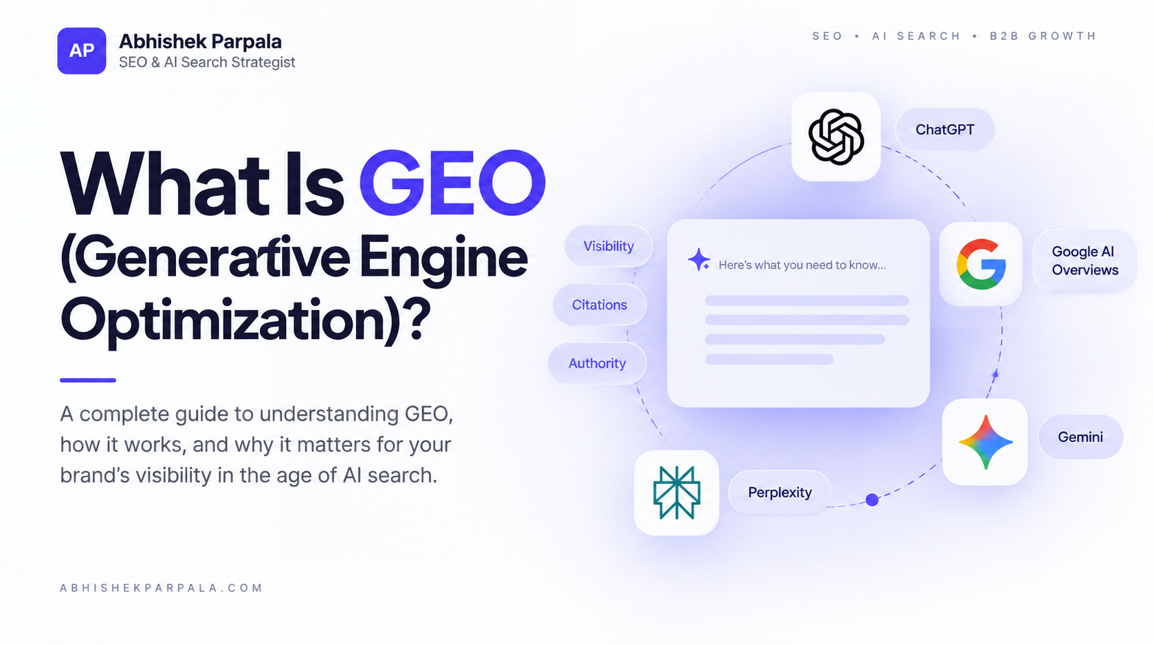 What Is GEO (Generative Engine Optimization)?